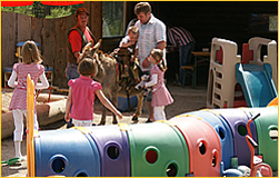 Spielplatz und Streichelzoo f&uuml;r die Kinder